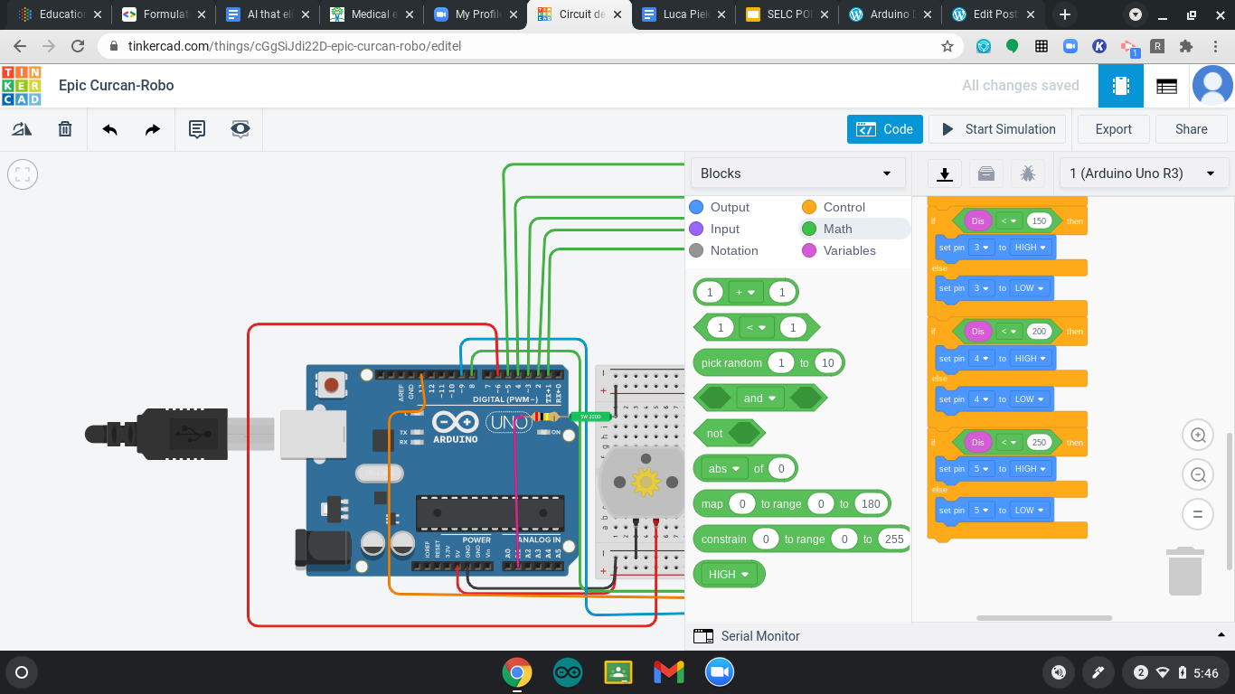 Arduino Submarine Safety System — Coding (image 5)